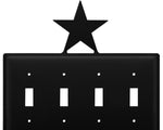 Black Iron Country Style Multi-Switch Cover