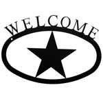 Rustic Star Welcome Plaque