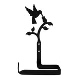 Black Iron Decorative Hummingbird Bathroom Tissue Holder
