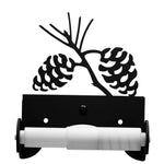 Black Iron Pinecone Bathroom Toilet Paper Holder