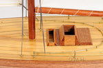 Large Columbia Yacht Model – Wooden Sailboat Home Decor