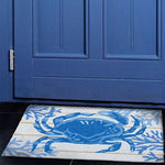 Coastal Marine Indoor/Outdoor Rug – Jellybean Indigo Crab 20×30 Mat