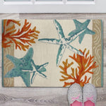 Coastal Reef Accent Rug – Easy-Care Washable Home Décor Rug