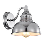 Chloe Lighting CH2D095CM08-WS1 Ironclad Industrial 1 Light Chrome Indoor Wall Sconce 8`` Wide