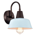 Chloe Lighting CH2D701LB09-WS1 Ironclad Industrial 1 Light Oil Rubbed Bronze Indoor Wall Sconce 9`` Wide