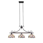 Chloe Lighting Grenville Victorian-Style Dark Bronze 3 Light Island Pendant 47