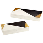 Cyan Design 10654 Brass/Resin/Wood Modametric Container