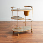 Cyan Design 10687 Stainless Steel/Wood Barcraft Bar Cart