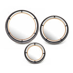 Sagebrook Home 13108-04 Decorative Metal Frame Wall Mirrors, Gold, Set of 3