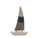 Sagebrook Home Mango Wood Sailboat 19