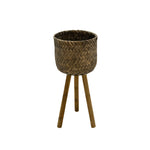 Sagebrook Home Set of 2 Bamboo Planters On Stands