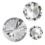 Sagebrook Glass Diamond Decor, 3``, Clear