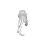 Sagebrook Home 14700-02 Resin Leopard Decor, Silver