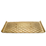 Sagebrook Home 15557 Metal Tray, Gold/Silver
