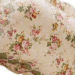 Benzara Denali Fabric King Size Sham with Floral Prints, Multicolor
