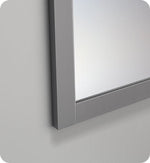 Fresca Reversible Mount Mirror in Gray 24