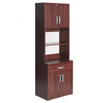 Better Home MICRO-2136-Mahogany Shelby Tall Wooden Kitchen Pantry In Mahogany