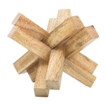 Sagebrook Home 17037 Wood, 6X6 Jack, Brown