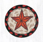 Barn star printed coaster 5x5 inches