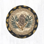 Pinecone printed coaster 5x5 inches