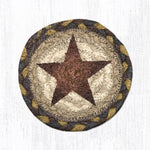 Primitive Gold Star Coaster – Rustic Americana Jute Accent 5