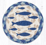IC-443 Fish Printed Coaster 5x5 square drink coaster