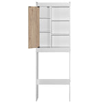 Better Home 3409-ACE-WHT-OAK Ace Over-the-Toilet Storage Shelf In White & Natural Oak