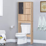 Over-the-Toilet Storage Organizer In White & Natural Oak