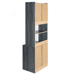 Better Home Products Shelby Tall Wooden Kitchen Pantry In Gray