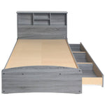 Better Home California Wooden Full Captains Bed In Gray