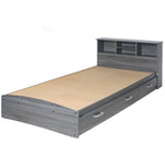 California Wooden Full Captains Bed In Gray