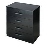 Better Home Liz Super Jumbo 4 Drawer Storage Chest Dresser In Black
