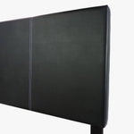 Nora Faux Leather Upholstered Full Panel Bed In Black
