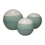 Sagebrook Home 16578-01 Ceramic, Set of 3 Ombre Orbs, 4/5/6