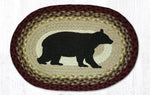 Earth Rugs Cabin Bear Oval Placemat 13x19