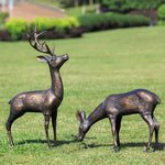 SPI Home Woodland Style Meadow Wanderers Garden Sculptures Pair