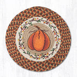 harvest pumpkin round printed placemat