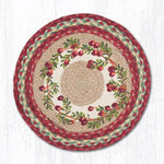 Earth Rugs Round Placemat – Cranberries 15