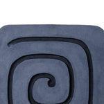 Benzara Sandstone Wall Decor with Square Spiral Design, Gray and Black
