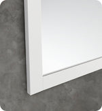 Fresca Reversible Mount Mirror in White 24