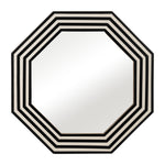 Sagebrook Home 17388 Resin 24X24 Octagon Mirror Black/White