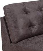 Benzara BM228578 Contemporary Leatherette Corner Wedge , Dark Brown