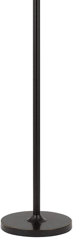 Benzara Metal Torchiere Lamp with 36 Watt LED and Pole Dimmer Switch, Black