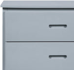 Benzara Transitional Wooden Chest with 4 Drawers and Recessed Handles, Gray
