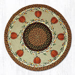 Fall Round Pumpkin Rug – Earth Rugs Hand-Stenciled 27
