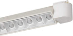 Benzara 40 Watt Linear Metal Track Fixture with Adjustable Angles, White