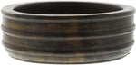 Benzara Round Reclaimed Wood Bowl with Turned Details, Brown