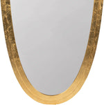 Benzara Shield Shape Metal Frame Wall Mirror, Gold