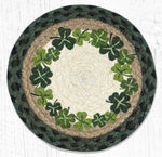 Farmhouse Kitchen Table Trivet – Bless This Home Braided Jute Mat by Earth Rugs