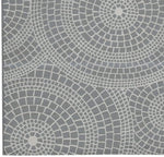 Benzara Power loomed Flatweave Fabric Rug with Tribal Pattern, Large, Gray